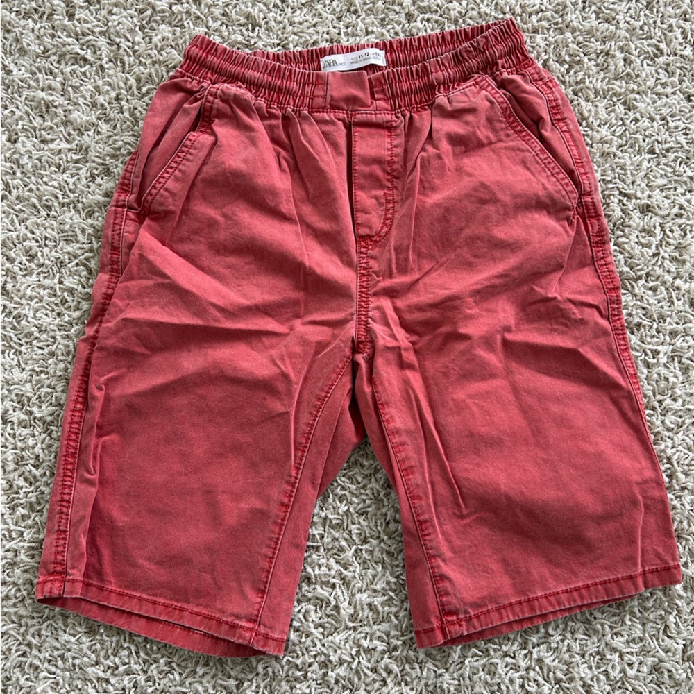 Zara Kids Boys Size 11-12 Red Shorts
